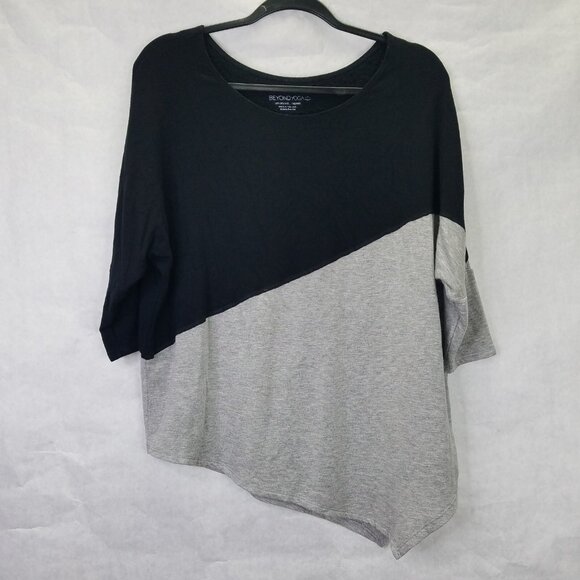 Beyond Yoga Asymmetric Sweatshirt Women's M Oversized Pullover Bamboo LuxeFleece - Picture 1 of 13